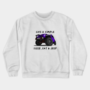 American Jeep Purple Crewneck Sweatshirt